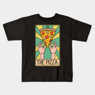 The Pizza Tarot Card Funny Kids T-Shirt